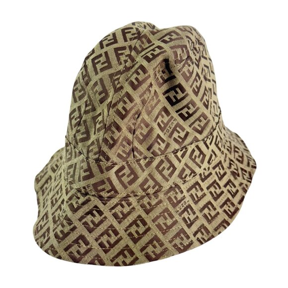 FENDI Zucca FF Unisex Bucket Hat Made in Italy Marked as "L" - Picture 8 of 9